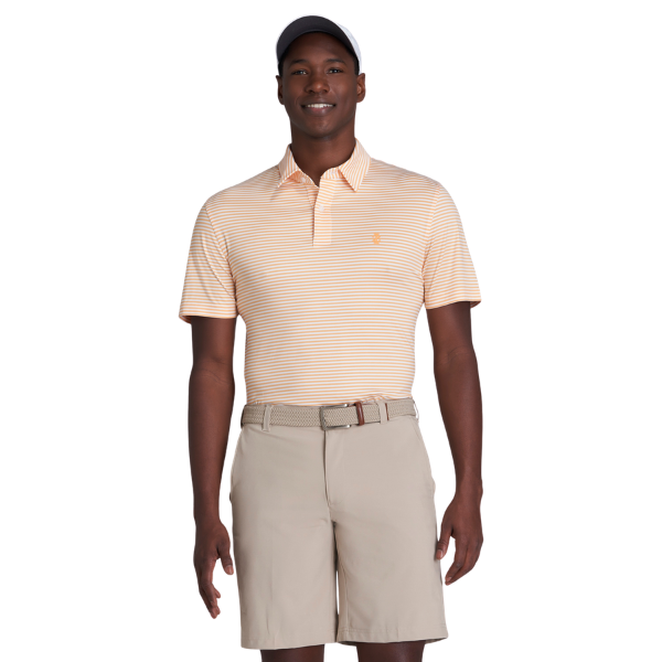 IZOD SS Cool FX Feeder Stripe Men's Polo [PUMPKIN][M]