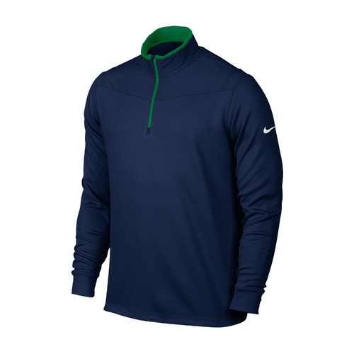 Nike Dri-Fit 1/2 Zip LS Top - Midnight Navy [Size: Small]