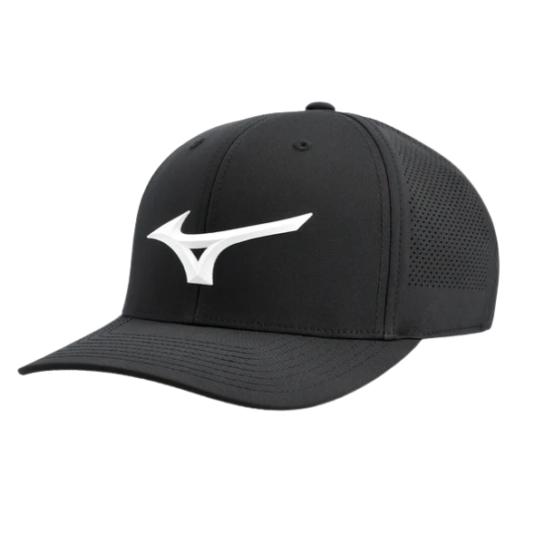 Mizuno Tour Vent Snapback Cap [BLK/WHT]