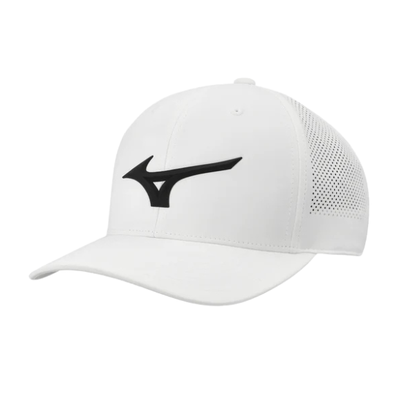 Mizuno Tour Vent Snapback Cap [WHT/BLK]