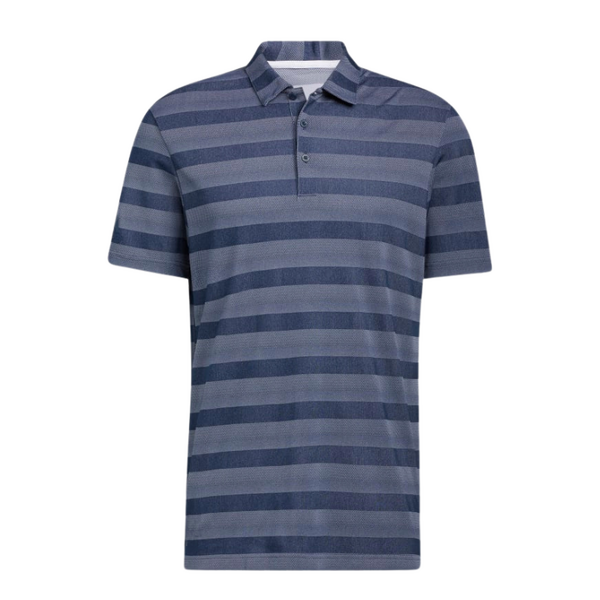 Adidas Two-Colour Men's Striped Polo [NVY/WHT][Size: S]