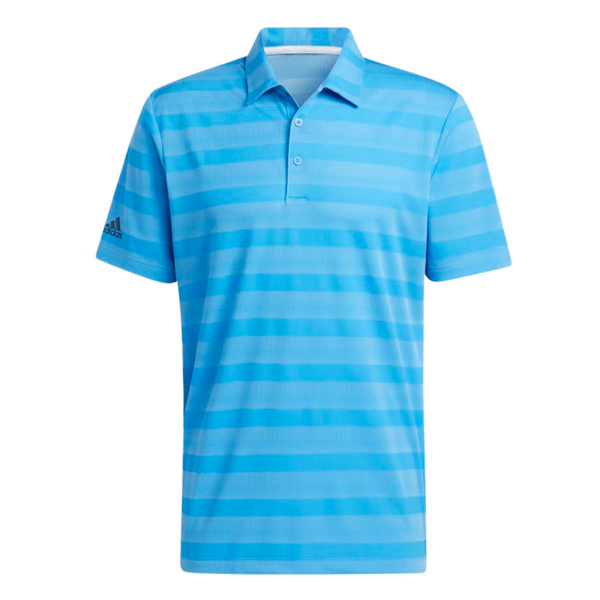 Adidas Two-Colour Men's Striped Polo [BLUE][Size: XL]