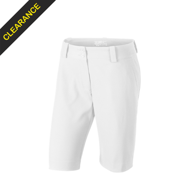 Nike Ladies Modern Rise Tech Short - White [Size: 4]