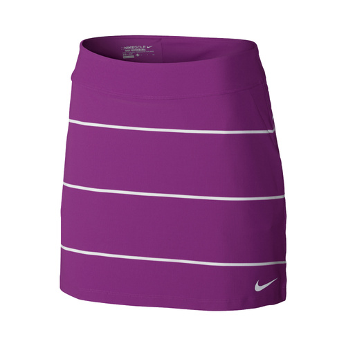 Nike Ladies Tournament Knit Stripe Skort - Cosmic Purple [Size: Small]