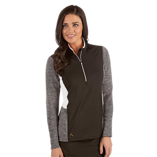 Antigua Ladies Paradox Pullover - Black [Small]