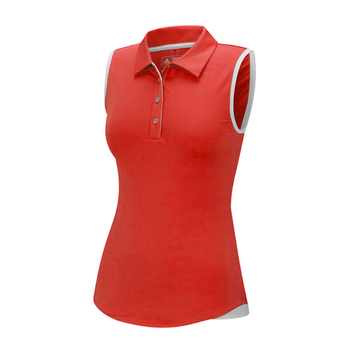 Adidas Essentials 3-Stripe SL Polo - Ray Red [Size: Small]