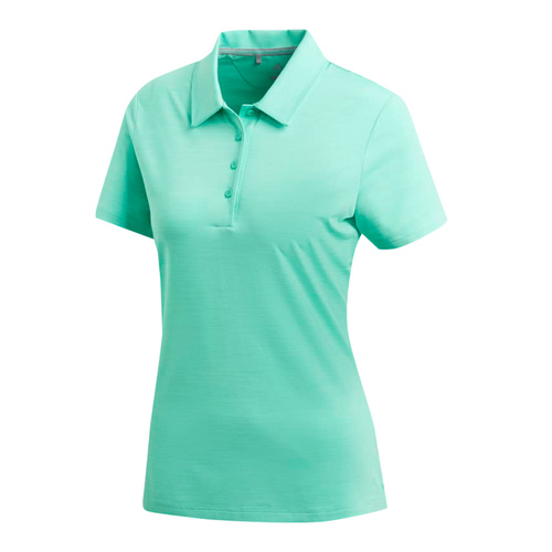Adidas Ladies Ultimate SS Polo - Hi Res Green Heathered [Size: Small]
