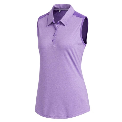 adidas Ladies Ultimate365 Sleeveless Polo - Purple [Size:Small]