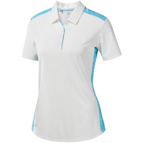 adidas Ladies Ultimate365 Novelty Polo - White [Size:Small]