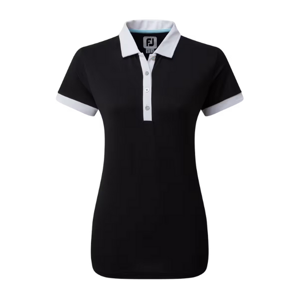FJ Colour Block Women's Polo [BLACK][M]