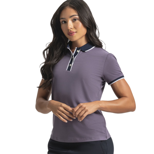 FJ Cap Sleeve Women's Polo [DUSTY VIOLET][S]