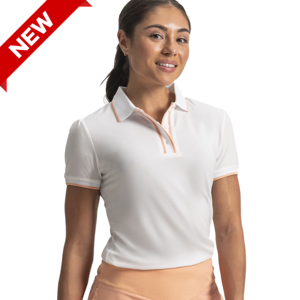 FJ Women's Cap Sleeve Polo [WHITE][S]