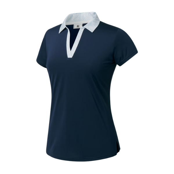 FJ Cap Sleeve Print Women's Shirt [NVY/SKYWAY][M]