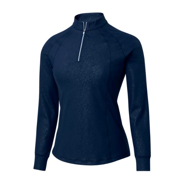 FJ Embossed Women's Quarter Zip [NAVY][M]