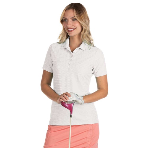 Antigua Pearl Ladies Polo - White [Small]