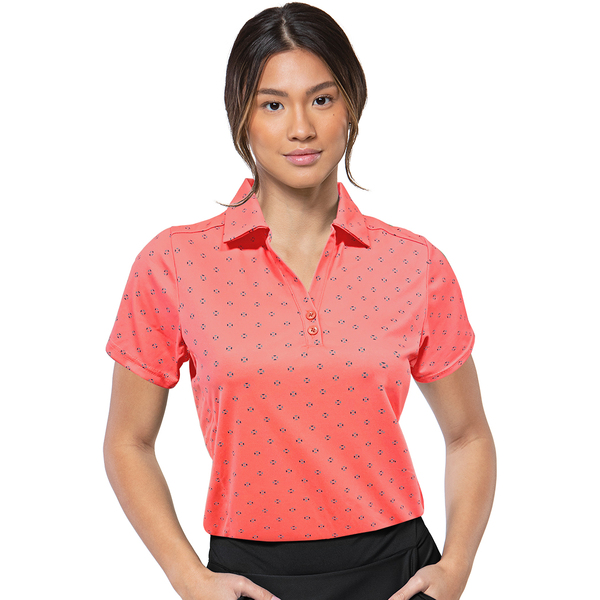 Antigua Tribute Women's Polo [CORAL/BLUE] [Size: S]