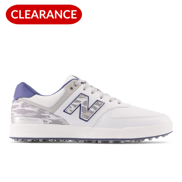 New Balance 574 Greens Golf Shoes [WHT/BLU] [Size: 10.5 US]