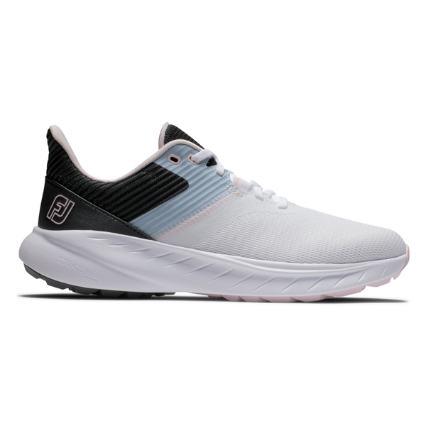 FootJoy Womens Flex Athletic Golf Shoes - White/Pink