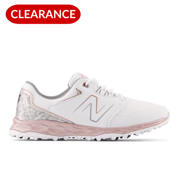 New Balance Women's Spikeless Golf Shoes [WHT/ROSE][6 US]