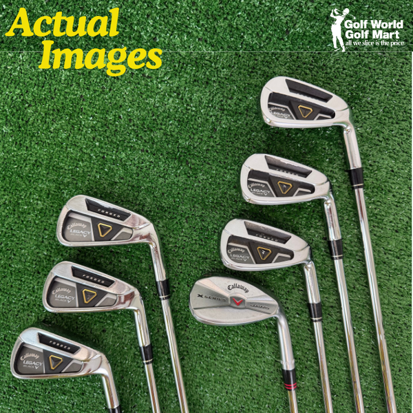 Pre Owned Callaway Legacy Forged Black 5-Pw, Sw Steel Stiff