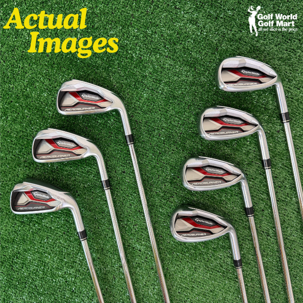 Pre Owned TaylorMade AeroBurner 5-Pw, Sw Stiff Steel