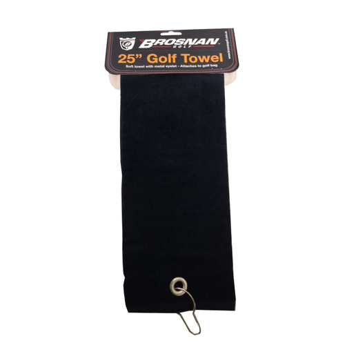 Brosnan 25 Inch Golf Towel - Black