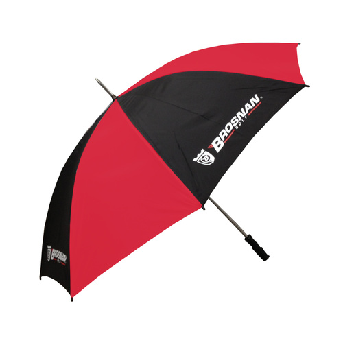 Brosnan 60 Inch Mustang Umbrella  - Logo- Black/Red