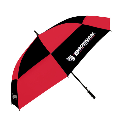 Brosnan Tour Classic Windbuster 68 Inch Umbrella - Black/Red