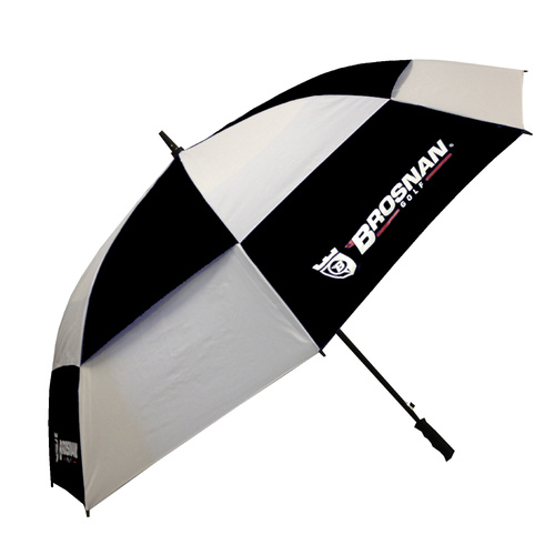 Brosnan Tour Classic Windbuster 68 Inch Umbrella - Black/White