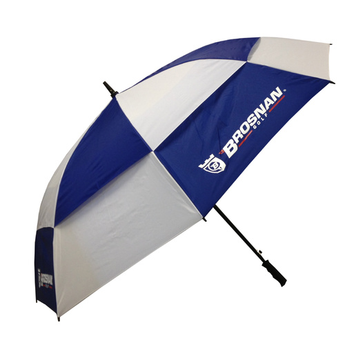 Brosnan Tour Classic Windbuster 68 Inch Umbrella - Navy/White